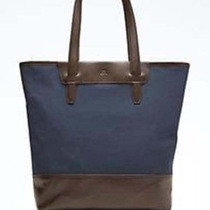 Banana Republic Cotton Canvas Tote, Navy